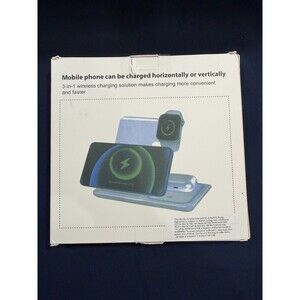 Phone Watch Earbuds 3in1 Wireless Charging Station Charger  iPhone Samsung etc.